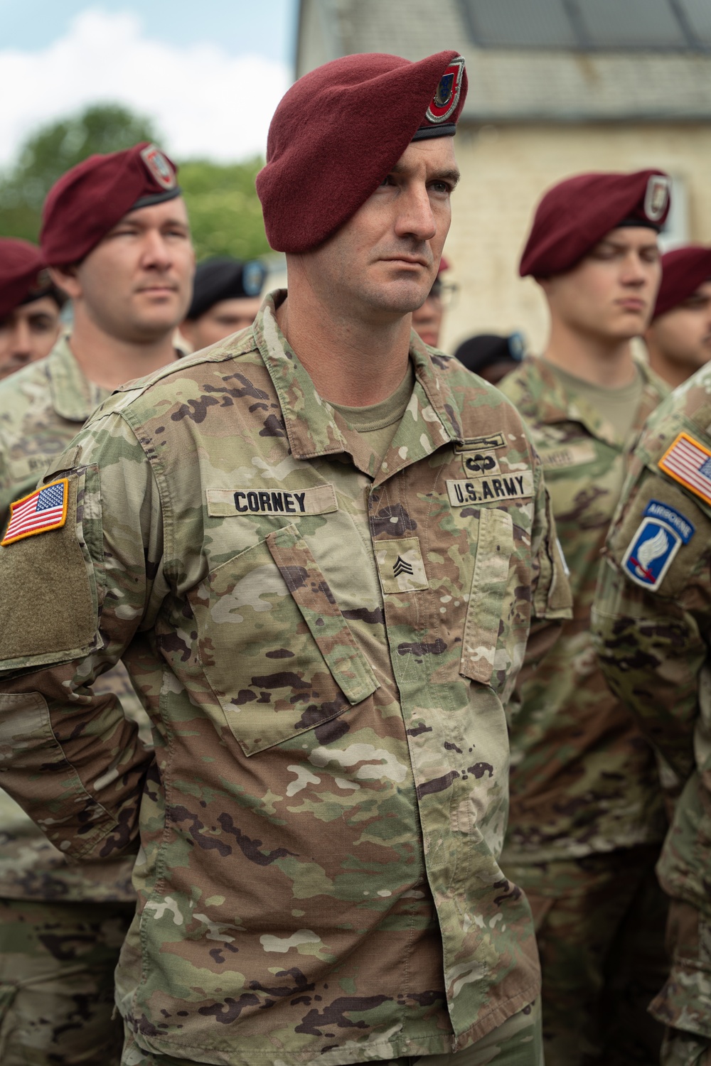 173rd Airborne Brigade Honors Fallen Chaplain Capt. Father Ignatius Maternowski at D-Day 81 Ceremony