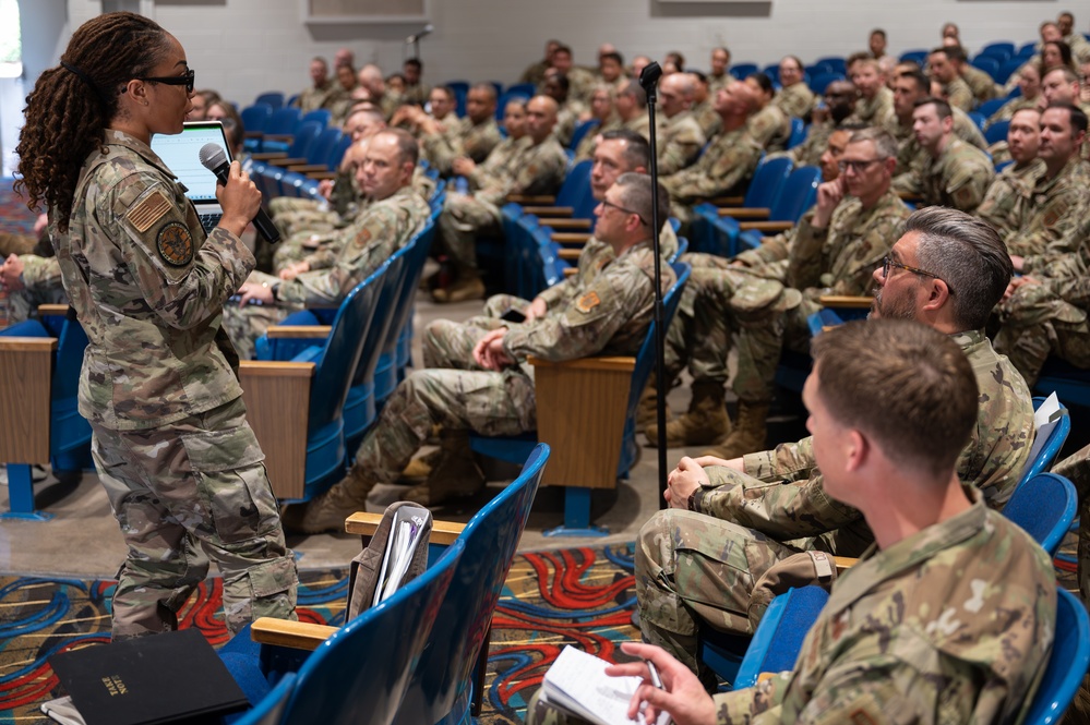 310th Space Wing hosts Air Force Reserve career management townhall