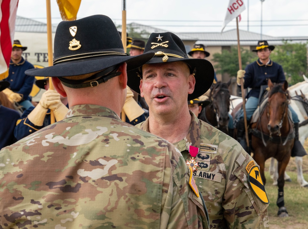 1st Cavalry Division Hosts Retreat Ceremony for Brigadier General Robert G. Born