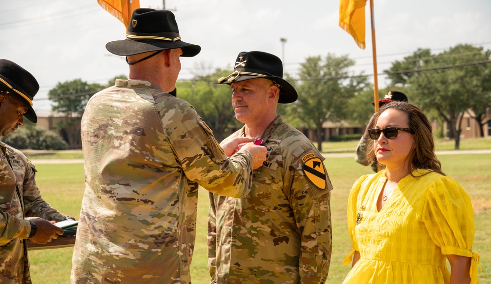 1st Cavalry Division Hosts Retreat Ceremony for Brigadier General Robert G. Born