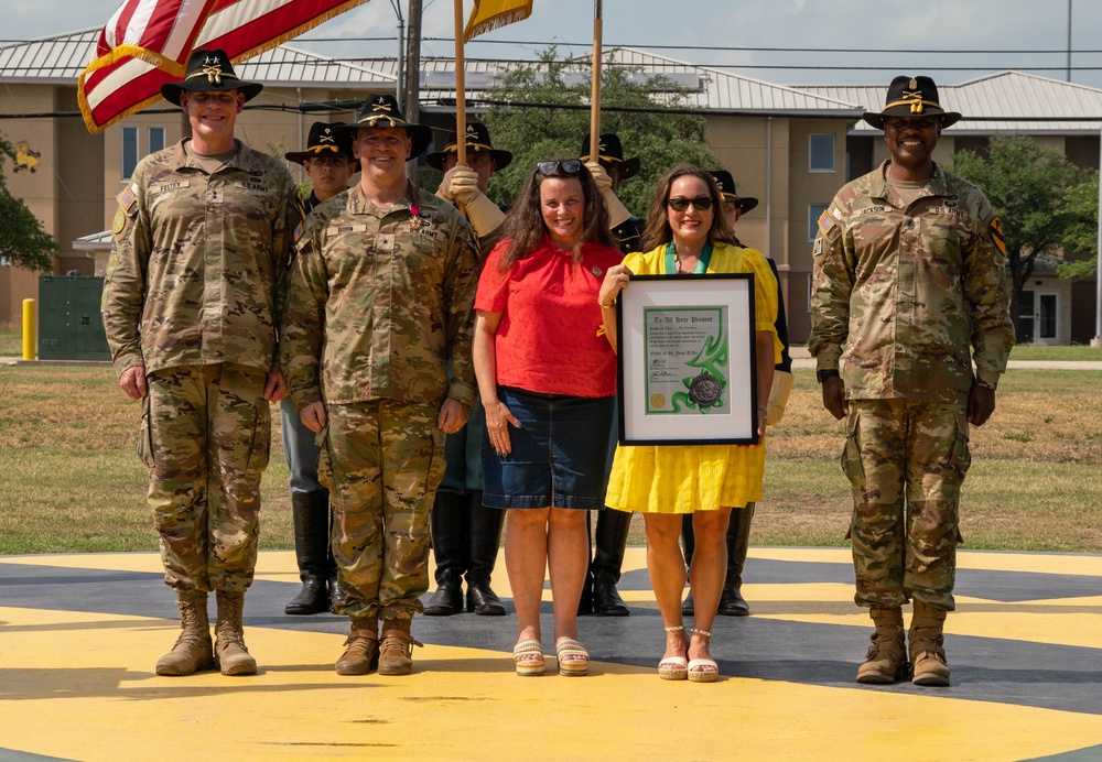 1st Cavalry Division Hosts Retreat Ceremony for Brigadier General Robert G. Born