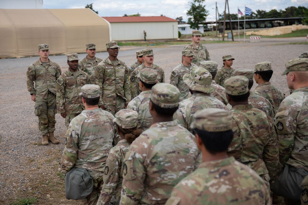 Soldiers promoted during Immediate Response 25