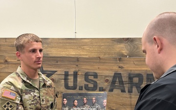 U.S. Army Recruiting Los Angeles Battalion Recruiters assisting Future Soldier