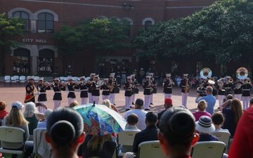 MCRC Hosts 2nd MAW Band and Silent Drill Platoon during Marine Week Nashville