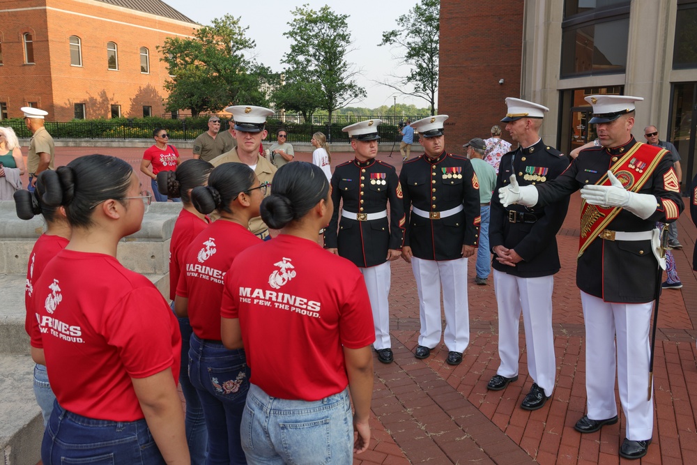 MCRC Hosts 2nd MAW Band and Silent Drill Platoon during Marine Week Nashville