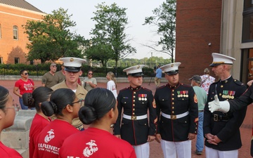 MCRC Hosts 2nd MAW Band and Silent Drill Platoon during Marine Week Nashville