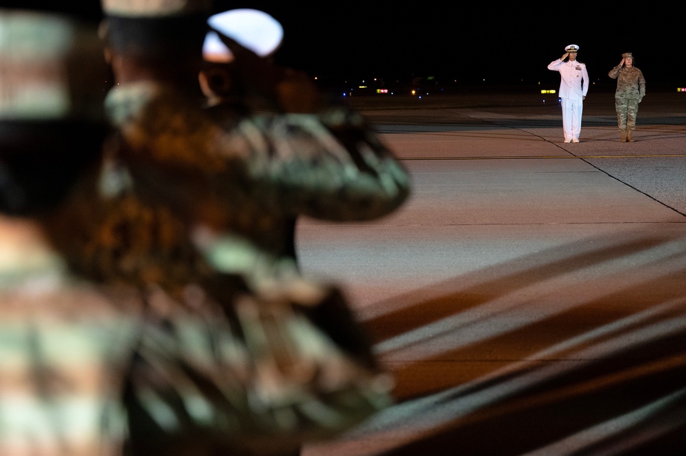 Navy Master-at-Arms Seaman Apprentice Aristan R. Johnson honored in dignified transfer June 3