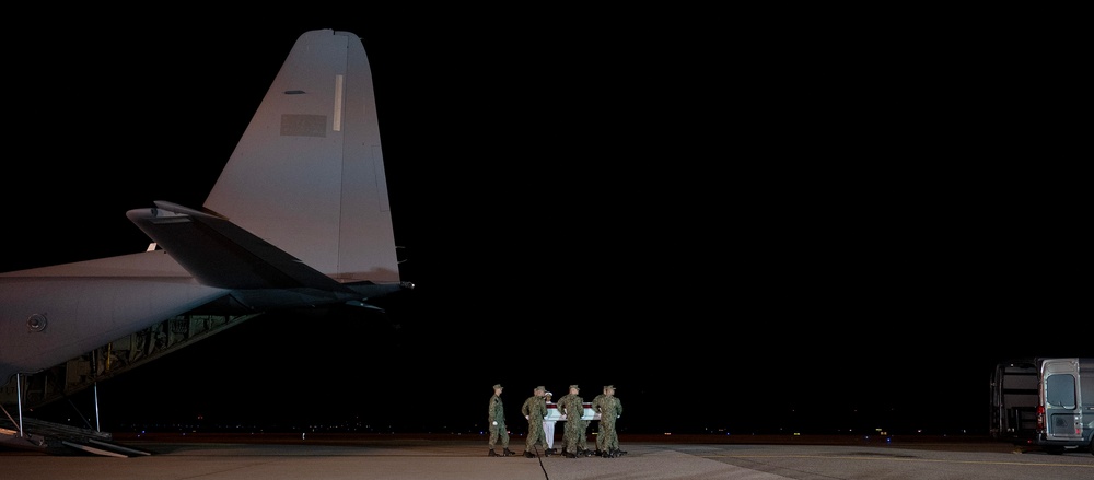 Navy Master-at-Arms Seaman Apprentice Aristan R. Johnson honored in dignified transfer June 3