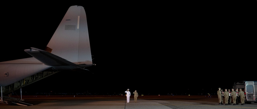 Navy Master-at-Arms Seaman Apprentice Aristan R. Johnson honored in dignified transfer June 3