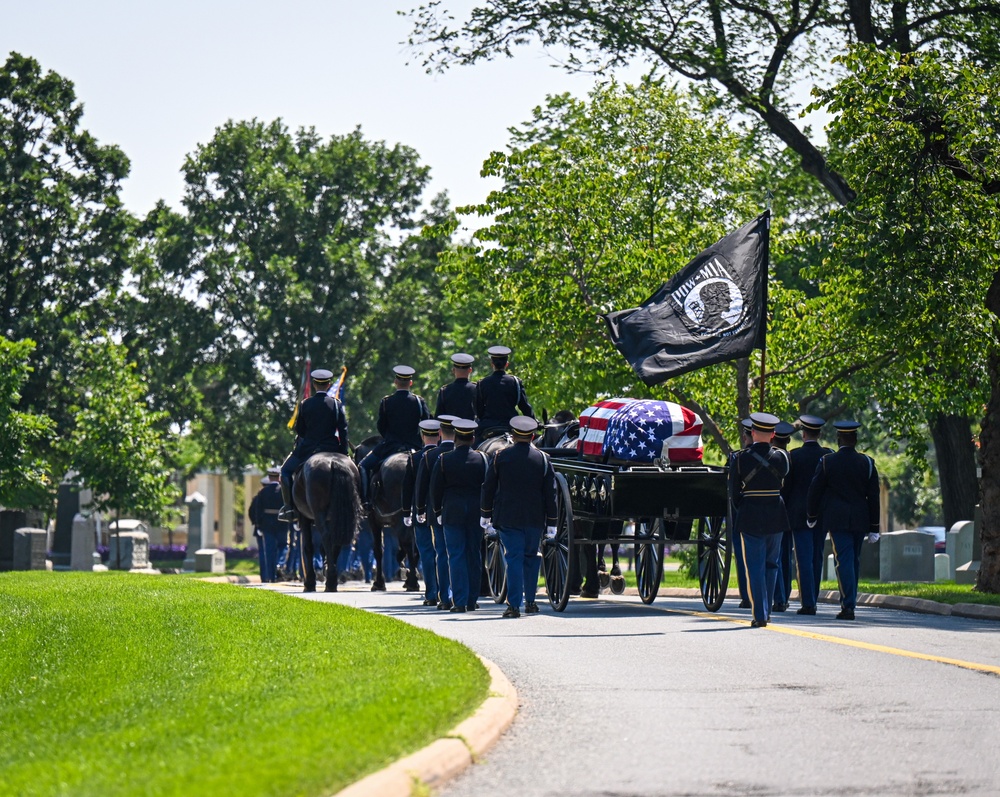 Funeral for U.S. Army Corporal Raymond N. DeCloss at Arlington National Cemetery