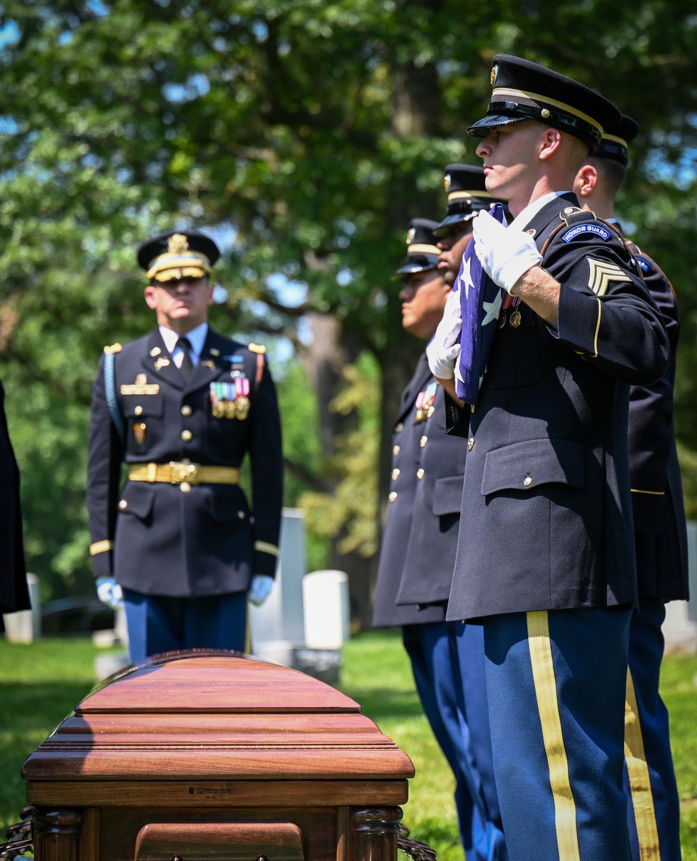 Funeral for U.S. Army Corporal Raymond N. DeCloss at Arlington National Cemetery
