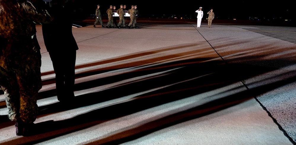 Navy Master-at-Arms Seaman Apprentice Aristan R. Johnson honored in dignified transfer June 3