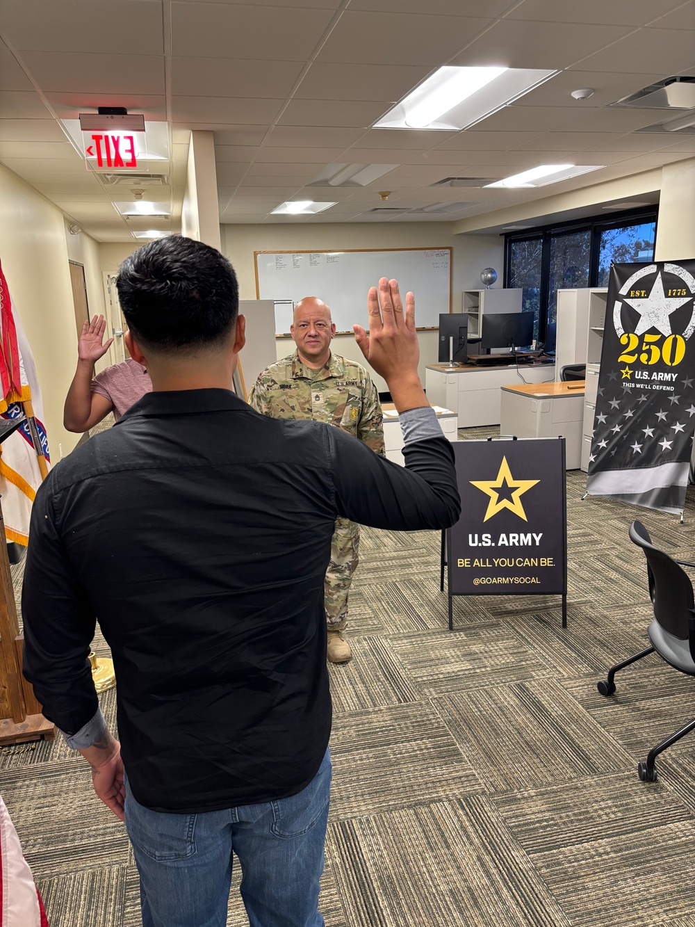 Army Enlistment Ceremony Southern California