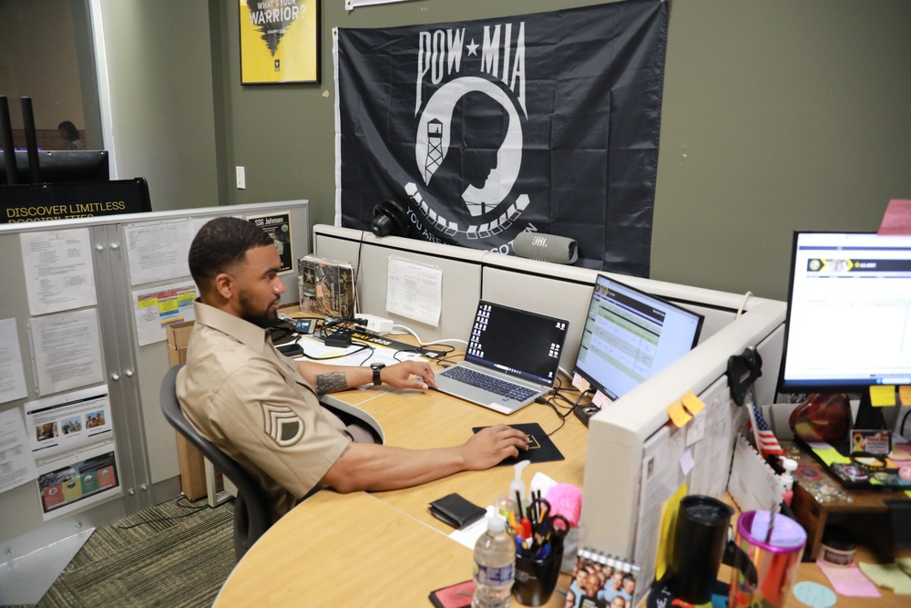 Deskwork at a Recruiting Station