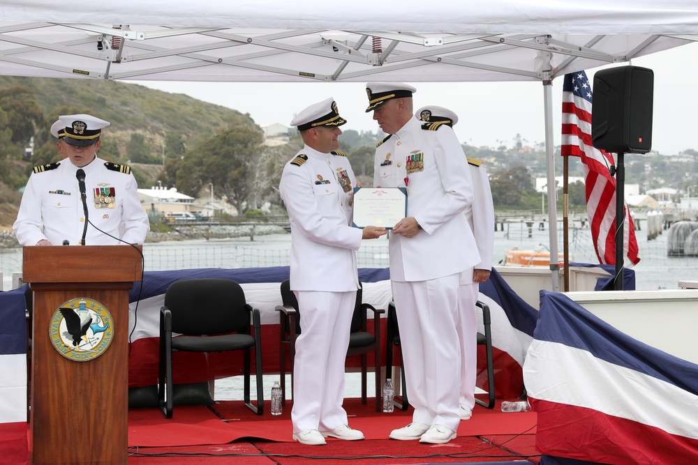 USS Alexandria Holds Change of Command