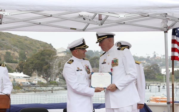 USS Alexandria Holds Change of Command
