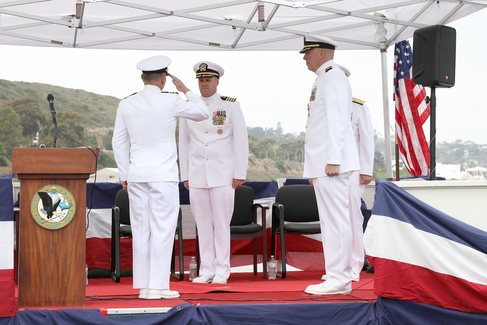 USS Alexandria Holds Change of Command