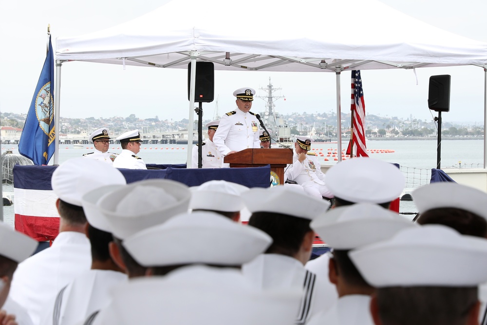 USS Alexandria Holds Change of Command