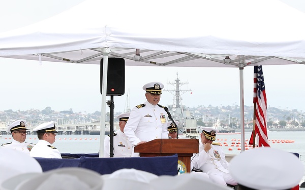 USS Alexandria Holds Change of Command