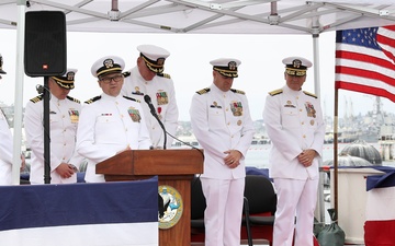 USS Alexandria Holds Change of Command