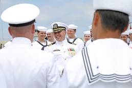 USS Alexandria Holds Change of Command