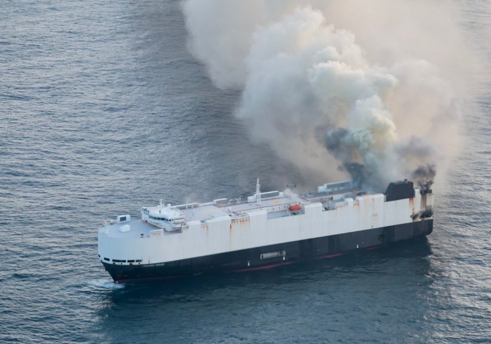 Coast Guard responds to vessel fire offshore Adak, Alaska