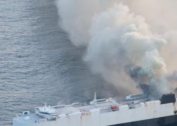 Coast Guard responds to vessel fire offshore Adak, Alaska