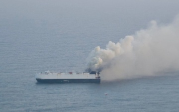 Coast Guard responds to vessel fire offshore Adak, Alaska