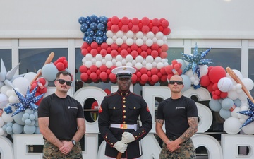 Silent Drill Platoon Marine Returns Home During Marine Week Nashville