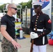 Silent Drill Platoon Marine Returns Home During Marine Week Nashville