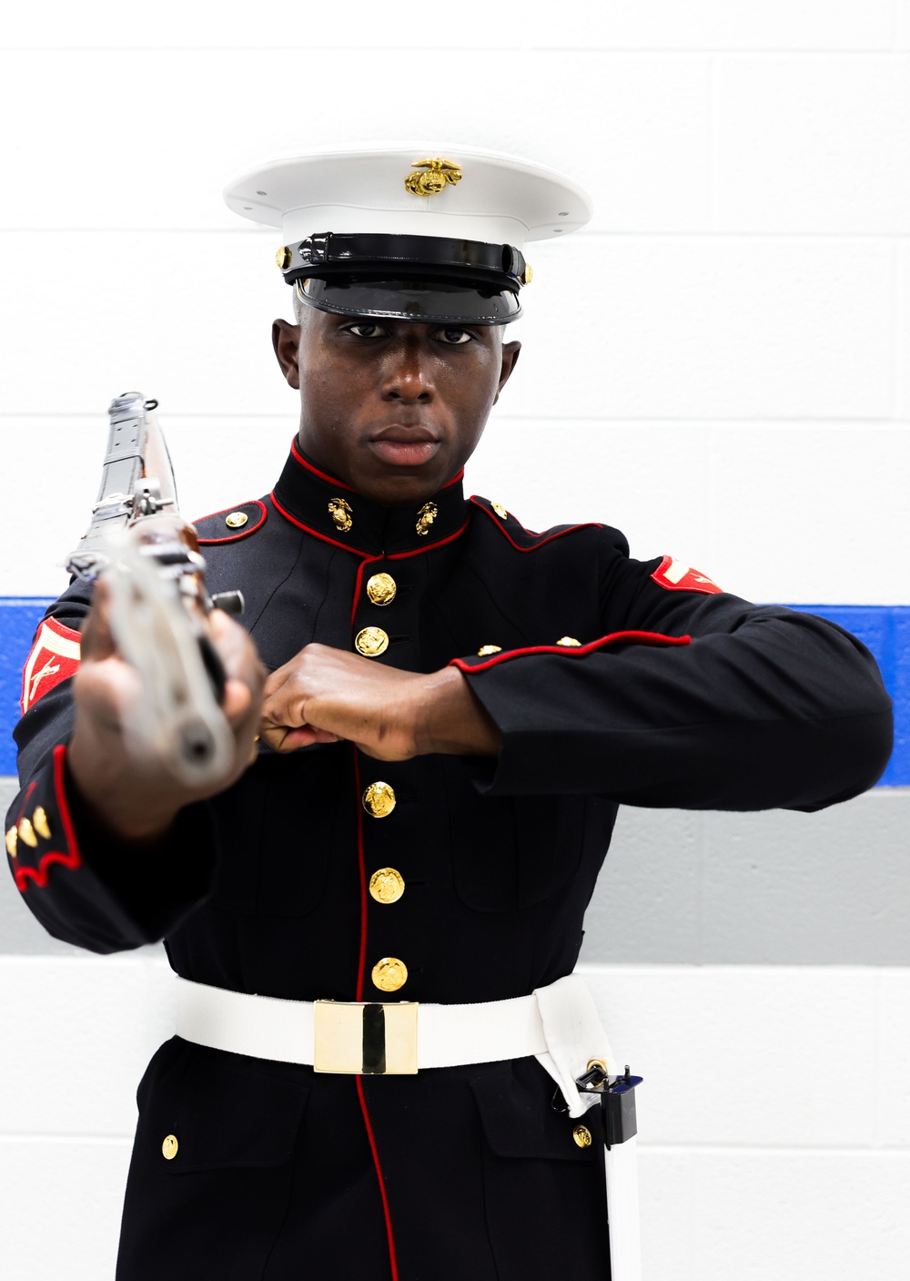 Silent Drill Platoon Marine Returns Home During Marine Week Nashville