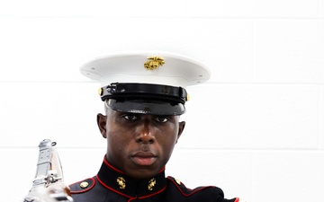 Silent Drill Platoon Marine Returns Home During Marine Week Nashville