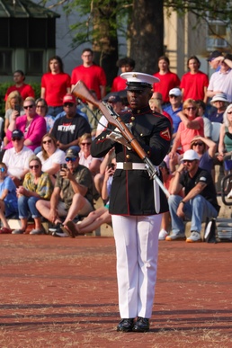 Silent Drill Platoon Marine Returns Home During Marine Week Nashville