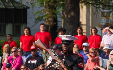 Silent Drill Platoon Marine Returns Home During Marine Week Nashville