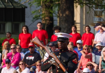 Silent Drill Platoon Marine Returns Home During Marine Week Nashville