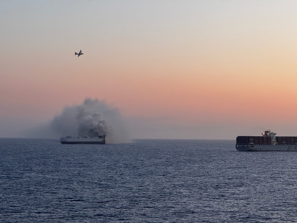 Coast Guard responds to vessel fire offshore Adak, Alaska