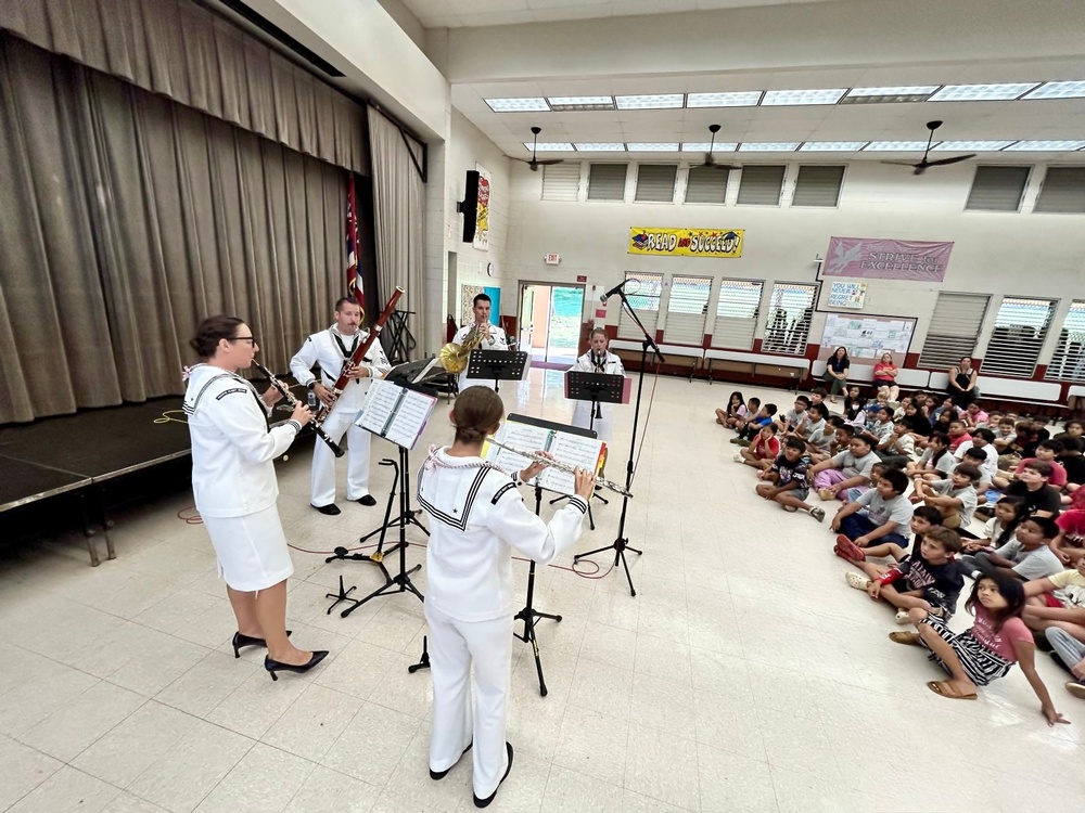 U.S. Pacific Fleet Band Woodwind Quintet Performs on Education Tour
