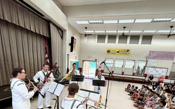 U.S. Pacific Fleet Band Woodwind Quintet Performs on Education Tour