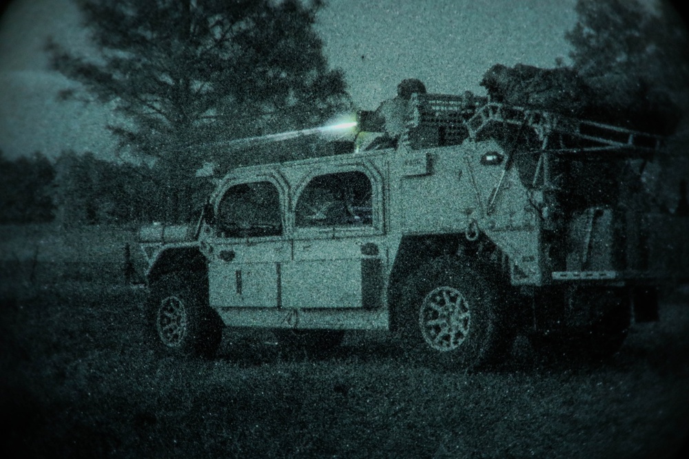 5th SFG (A) Soldiers conduct a Live Fire Exercise at Joint Readiness Training Center