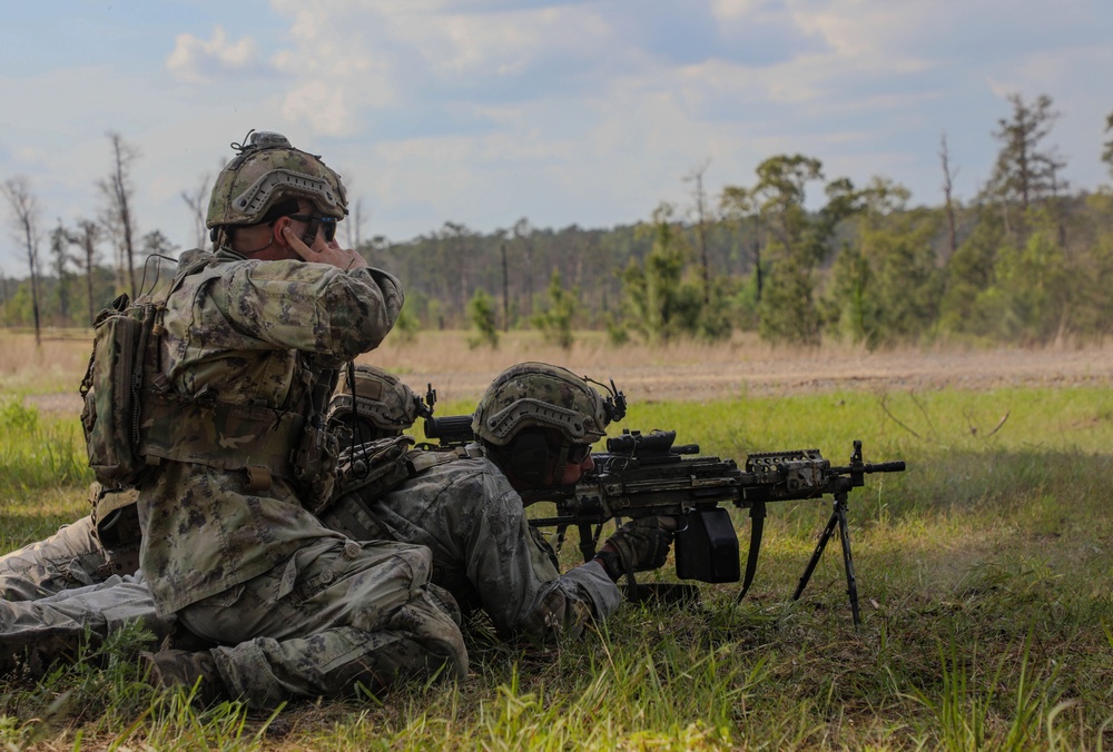 5th SFG (A) Soldiers conduct a Live Fire Exercise at Joint Readiness Training Center