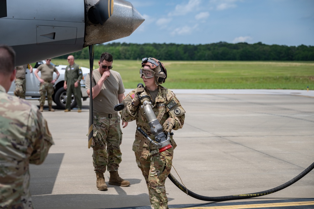 Arnold AFB Fire and Emergency Services participates in National Guard response exercise