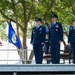 U.S. Air Force Colonels Stand at Attention During Change of Command Ceremony.