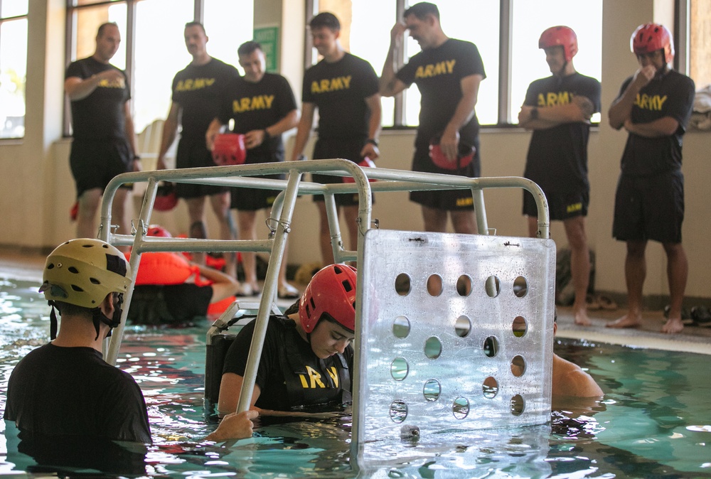 Bravo Company, 2-285th Aviation Regiment conducts Dunker Recertification at Davis-Monthan Air Force Base