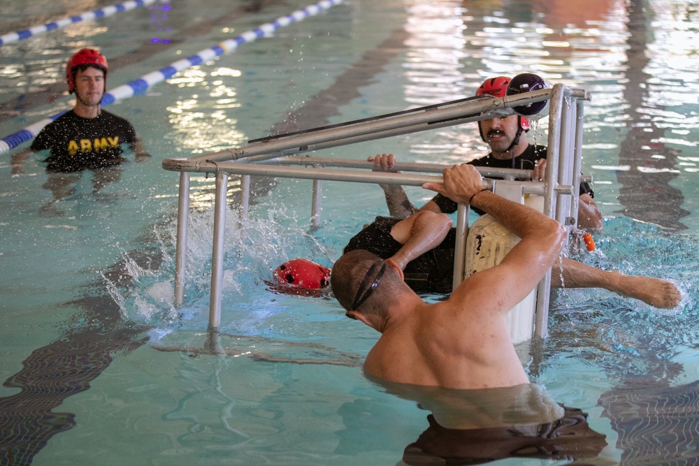 Bravo Company, 2-285th Aviation Regiment conducts Dunker Recertification at Davis-Monthan Air Force Base