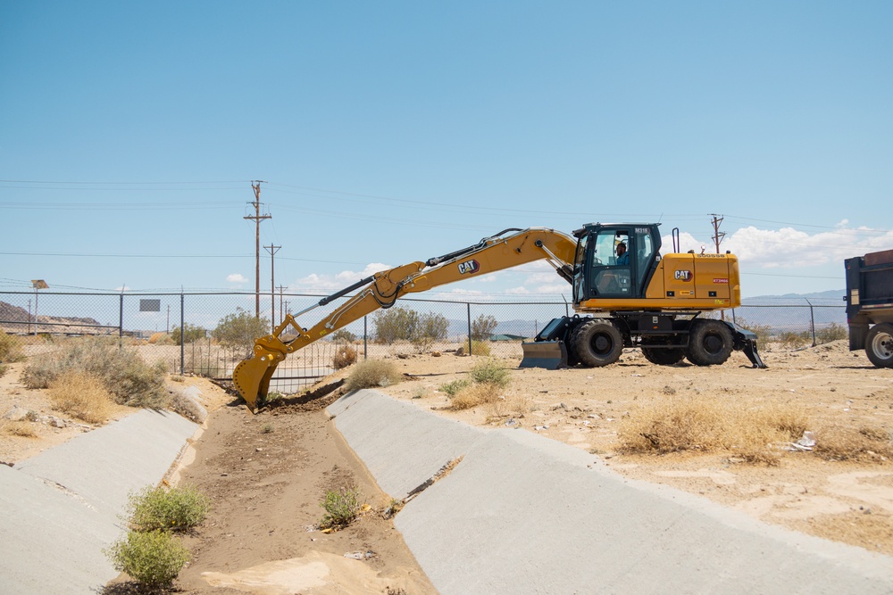 Public Works Division’s clean-up efforts after flash flood 