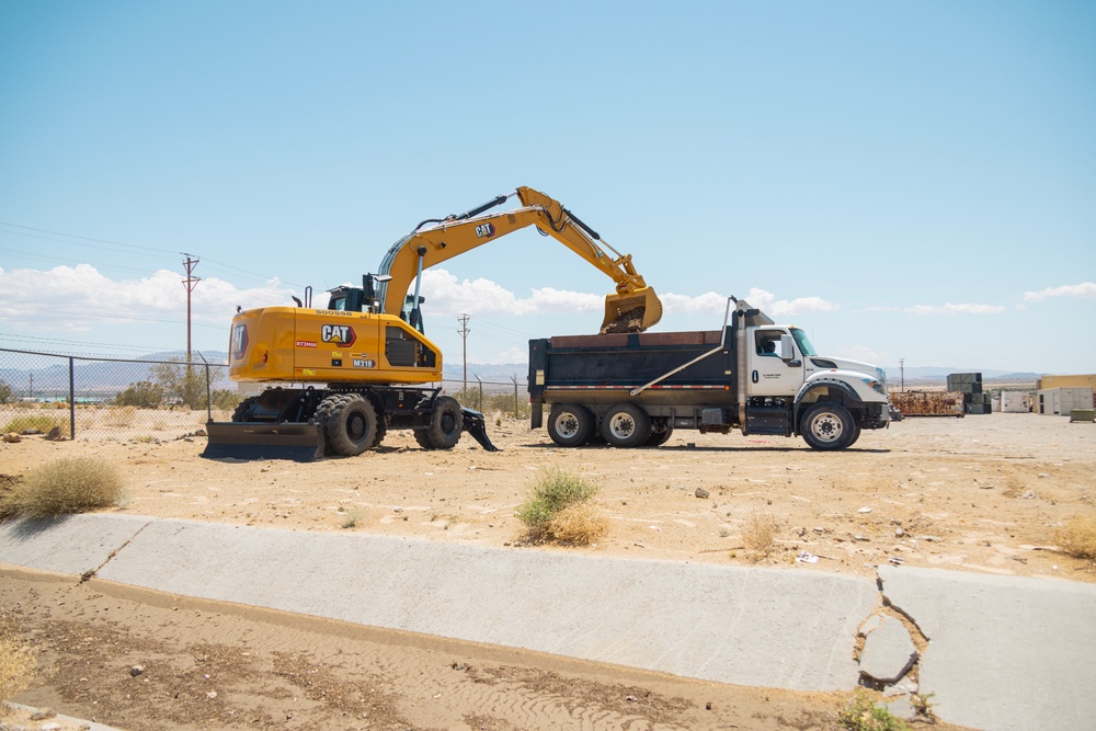 Public Works Division’s clean-up efforts after flash flood