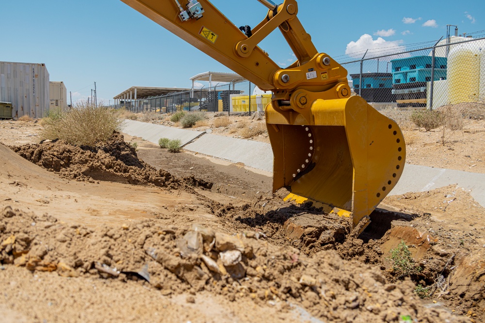 Public Works Division’s clean-up efforts after flash flood