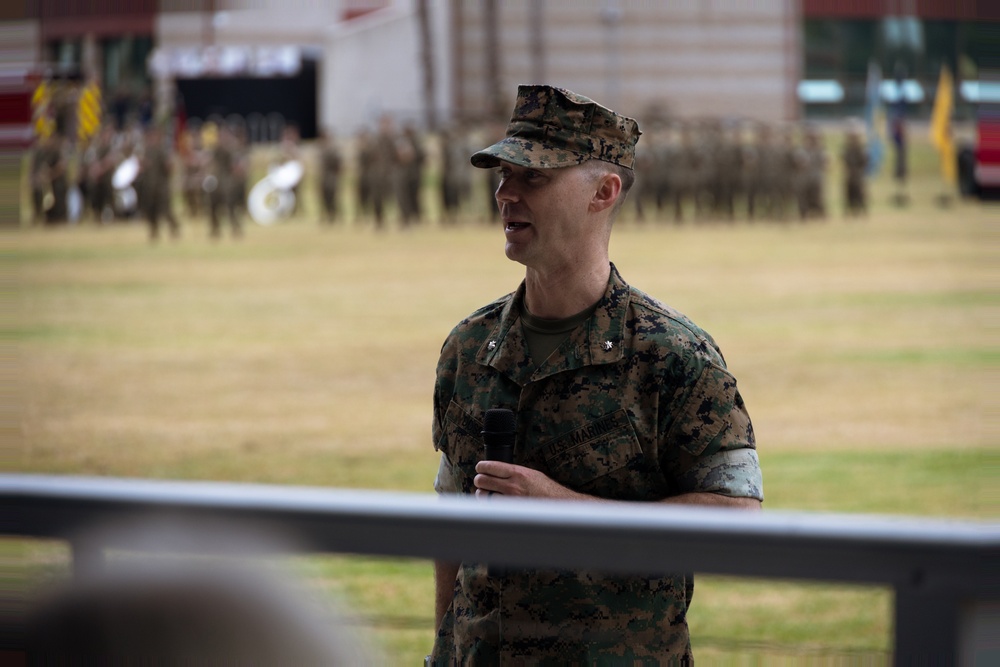 9th Communication Battalion change of command ceremony