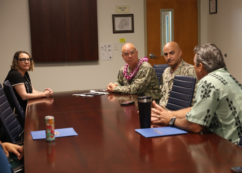 Vice Adm. Brendan McLane meets with Military &amp; Family Support Center (MFSC) staff