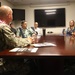 Vice Adm. Brendan McLane meets with Military &amp; Family Support Center (MFSC) staff.